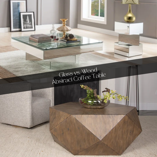 Compare Glass vs Wood Abstract Coffee Table